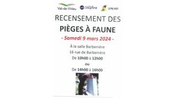 Recensement des pièges à faune