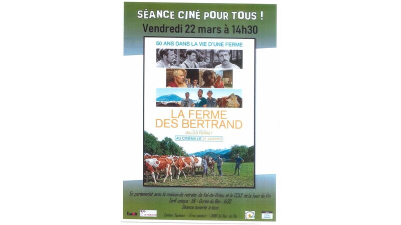 Séance ciné pour tous ! LA FERME DES BERTRAND