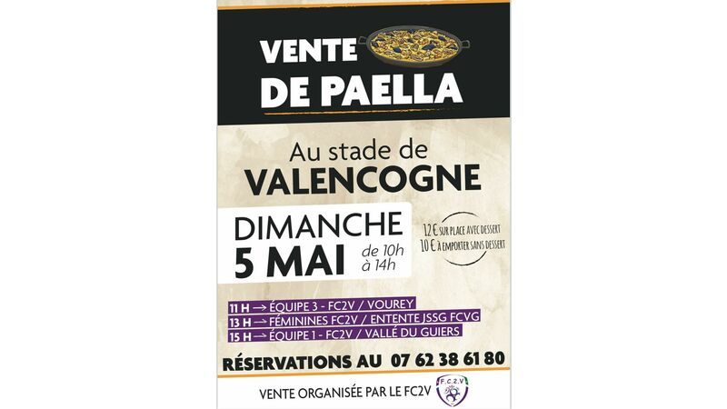 Vente de paëlla