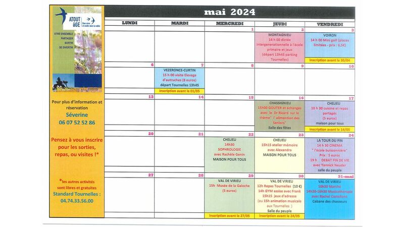 Programme ATOUT AGE MAI 2024