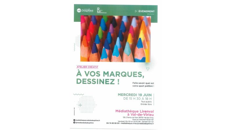 Atelier créatif : A VOS MARQUES DESSINEZ !