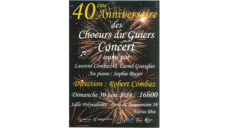 40ème Anniversaire des Choeurs du Guiers : Concert