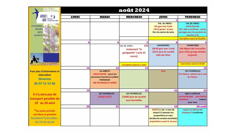 Programme ATOUT AGE AOUT 2024