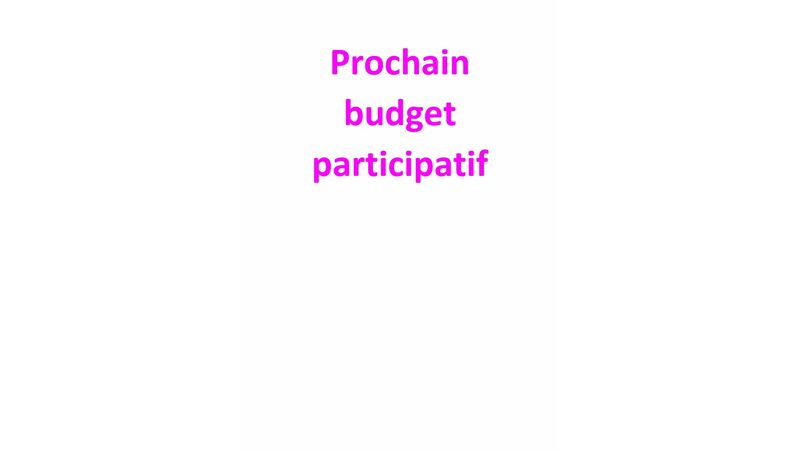 Prochain budget participatif