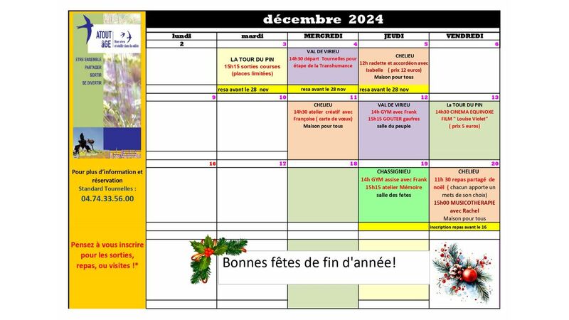 Programme ATOUT AGE DECEMBRE 2024