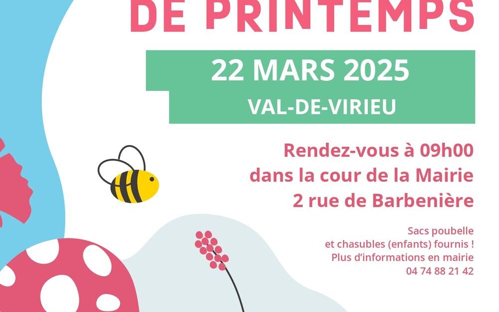 NETTOYAGE DE PRINTEMPS