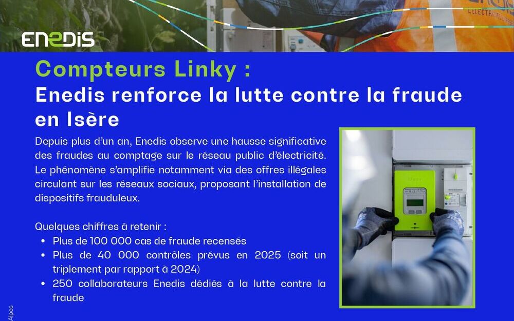 Compteurs Linky : Enedis renforce la lutte contre la fraude en Isère