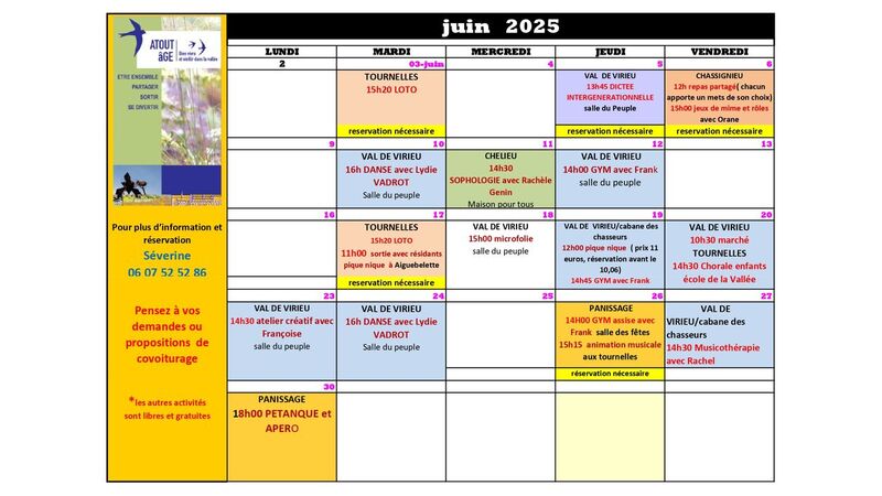 Programme ATOUT AGE JUIN 2025