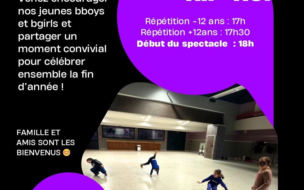 Spectacle de fin d'année HIP-HOP