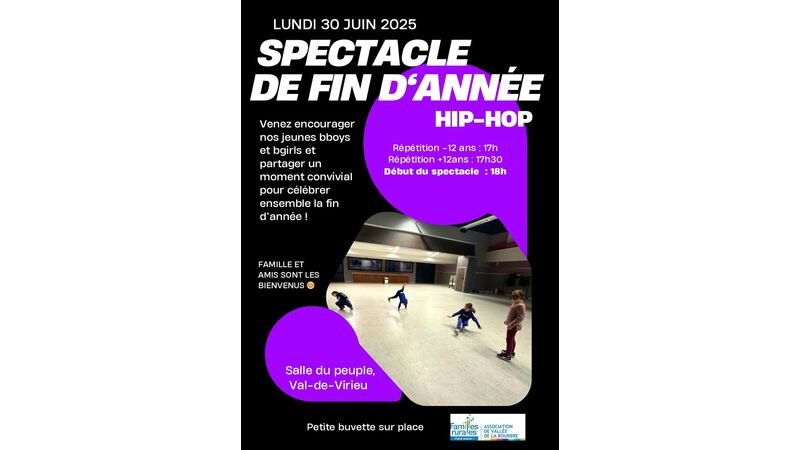 Spectacle de fin d'année HIP-HOP