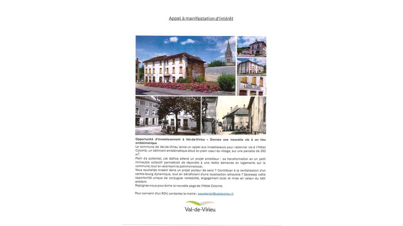 Opportunité d’investissement à Val-de-Virieu - Donnez une nouvelle vie à un lieu emblématique