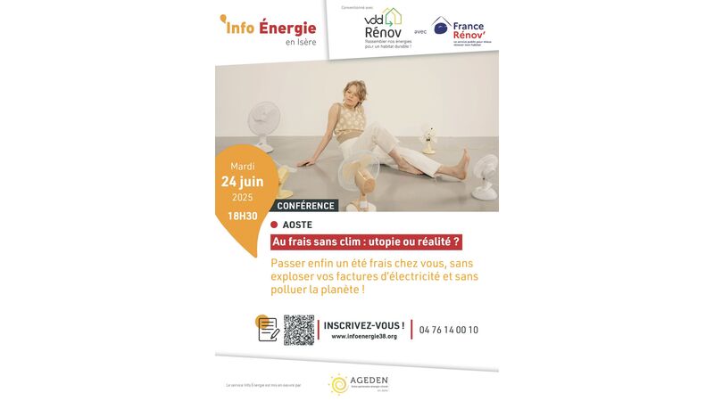 Conférence : Passez enfin un été frais chez vous, sans exploser vos factures d'électricité et sans polluer la planète !