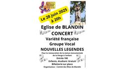 Concert variété française Groupe Vocal NOUVELLES LEGENDES