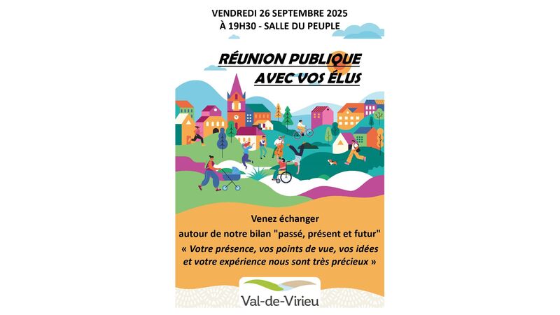 Réunion publique avec vos élus