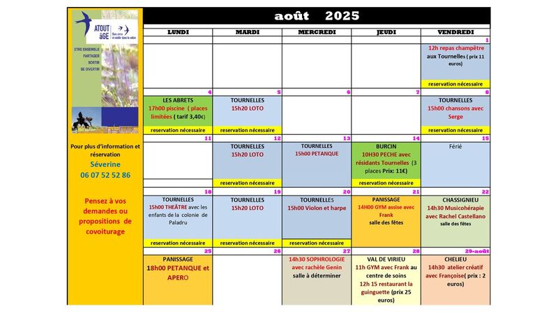 Programme ATOUT AGE AOUT 2025