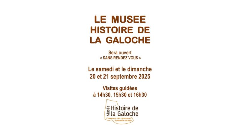 Le Musée histoire de la Galoche sera ouvert "sans rendez-vous"