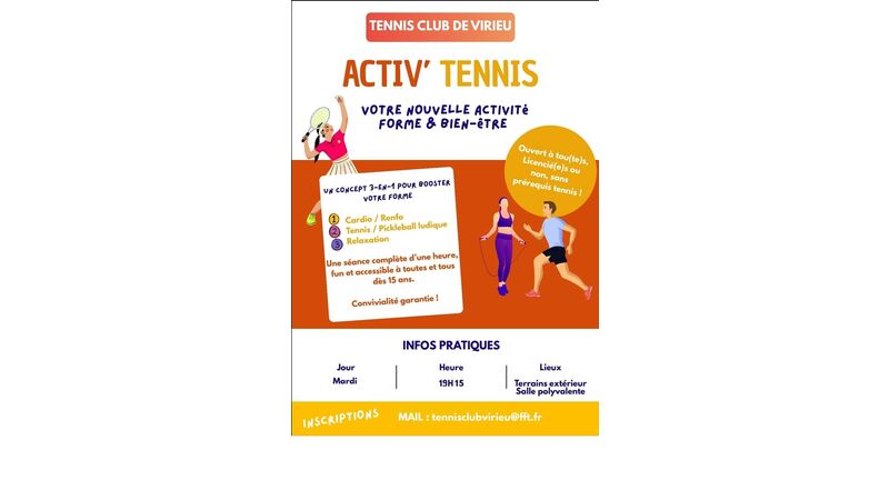 ACTIV'TENNIS Votre nouvelle activité forme & bien-être