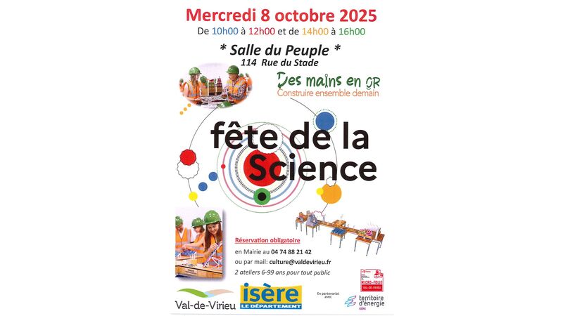 Atelier des mains en or - Animation fête de la science