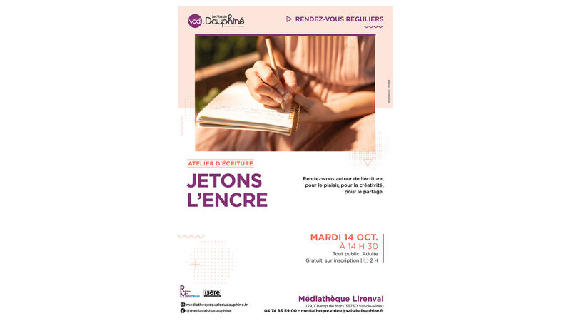 Atelier d'écriture : JETONS L'ENCRE