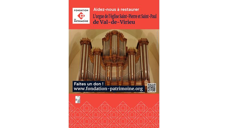 Aidez-nous à restaurer l'orgue de l'église Saint-Pierre et Saint-Paul de Val-de-Virieu