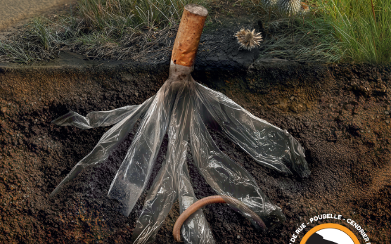 Un mégot, c'est du plastique