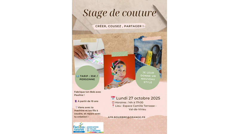 Stage de couture