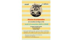 Village en Fête ! Réunion de préparation