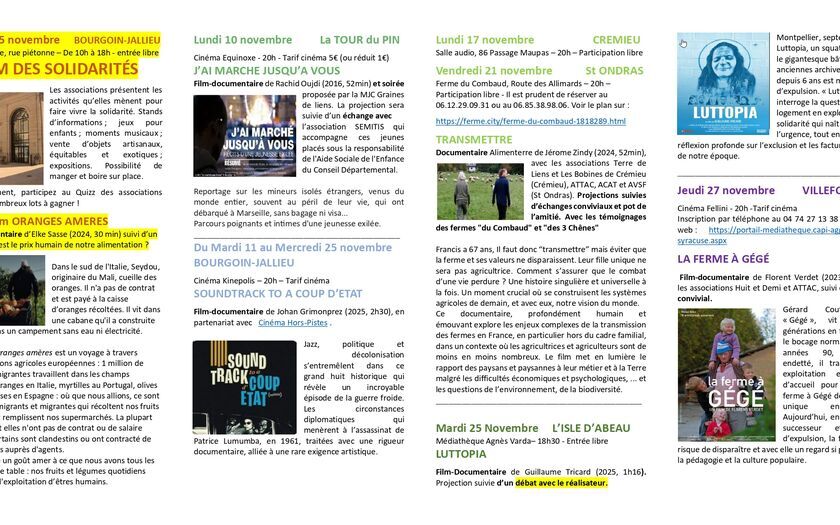 Festival des solidarités Festival des solidarités