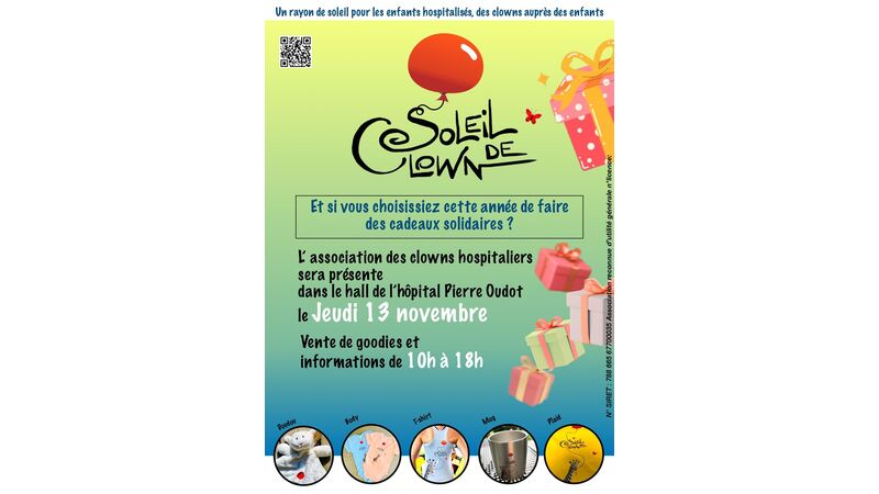Soleil de Clown : et si vous choisissiez cette année de faire des cadeaux solidaires ? Soleil de Clown : et si vous choisissiez cette année de faire des cadeaux solidaires ?