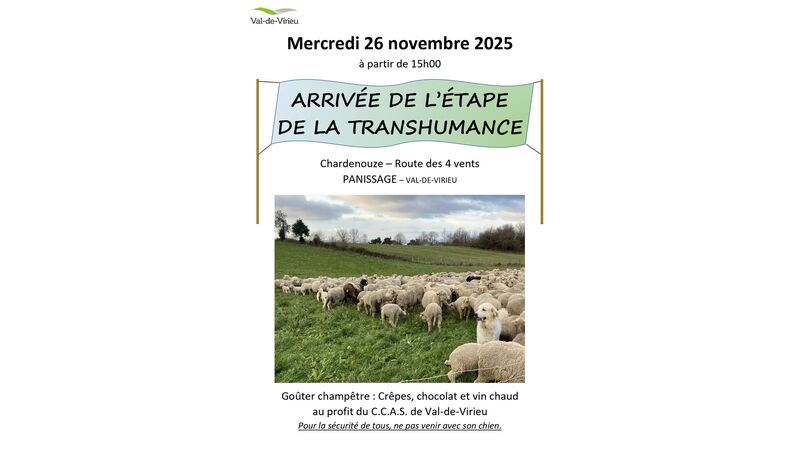 Arrivée de l'étape de la Transhumance