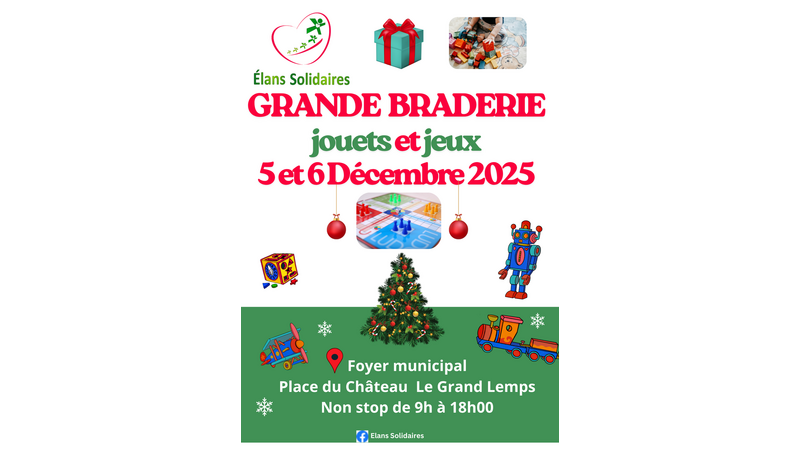 Grande braderie jouets et jeux