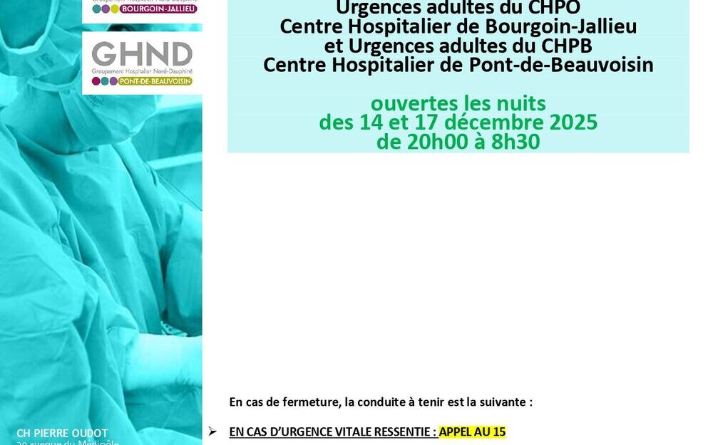Situation des services des urgences du Groupement Hospitalier Nord-Dauphiné Situation des services des urgences du Groupement Hospitalier Nord-Dauphiné