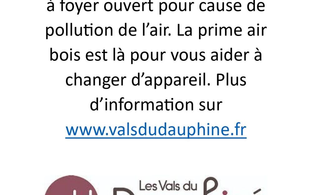 Interdiction d'utiliser un chauffage bois à foyer ouvert Interdiction d'utiliser un chauffage bois à foyer ouvert