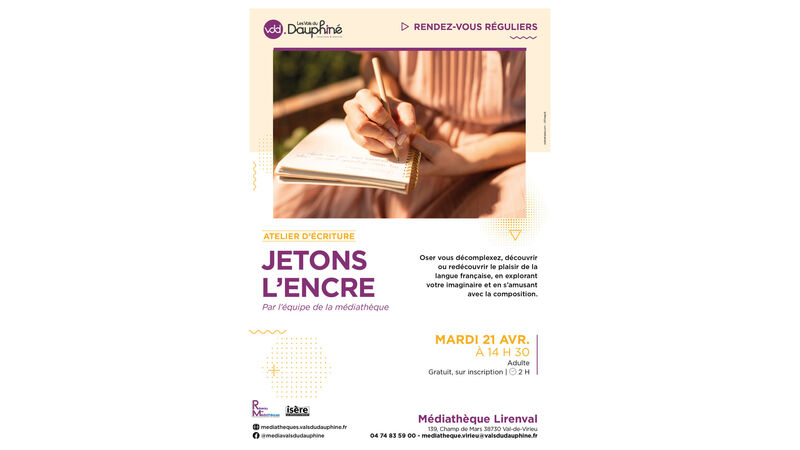 Atelier d'écriture - Jetons l'encre