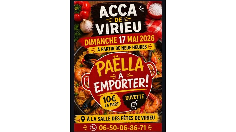 Vente de Paëlla - ACCA Virieu