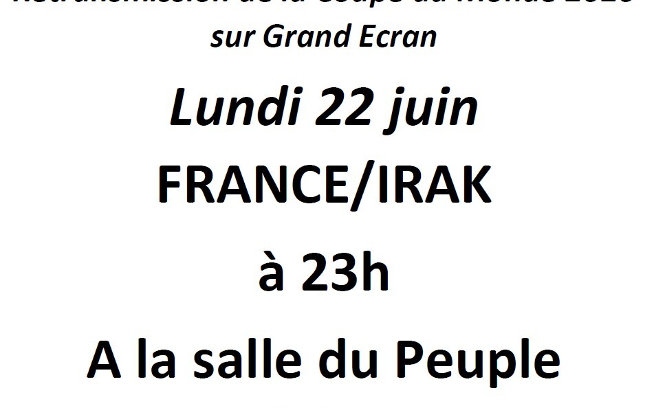 Retransmission Coupe du Monde