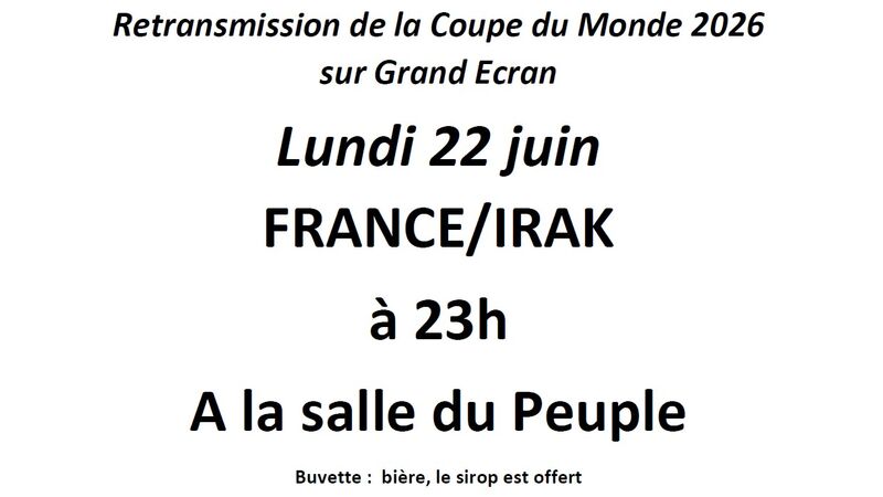 Retransmission Coupe du Monde