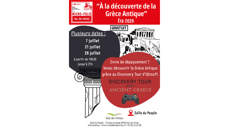 Découverte de la Grèce Antique avec la Micro-Folie