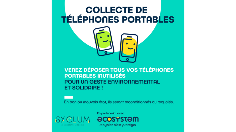 Collecte de téléphones portables - SYLCUM Collecte de téléphones portables - SYLCUM