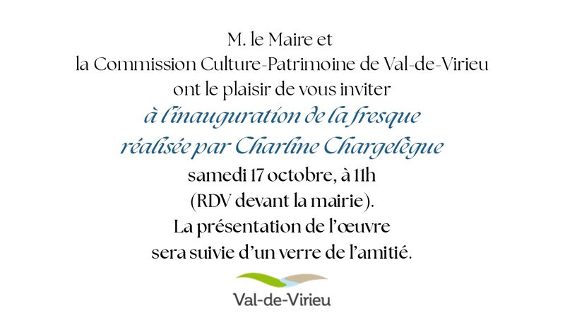 Inauguration fresque